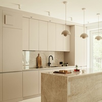 Ensemble d'armoires de cuisine Senger Home Decorate, modulaire, écologique, moderne, durable, en panneaux de mélamine, pour appartement