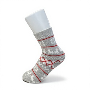 Calcetines <span class=keywords><strong>de</strong></span> Algodón Grueso con Diseño Navideño para Niños, Calcetines Térmicos Cálidos para Uso Diario - Product Image 5