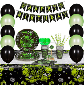 Nuevo diseño 141pcs juego de chico globo juego de Cumpleaños conjunto de bandera para fiesta de cumpleaños suministros - Product Image 2