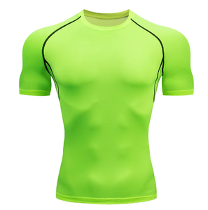 T-shirt léger à manches courtes pour hommes, séchage rapide et respirant pour la course et l'entraînement sportif. - Product Image 5