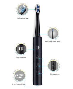 Wiederauf ladbare elektronische Sonic-Zahnbürste für Erwachsene mit weichen Delrin-Borsten Automatisches Zahnbürsten-Form produkt - Product Image 5