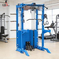 2026 Rack d'entraînement intégré haut de gamme en acier réglable, type Smith, avec poulie fonctionnelle, station d'entraînement pour exercices Pec Fly et Lat Pulldown