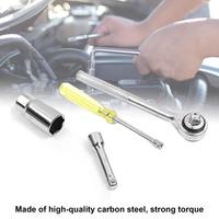 Jeu de douilles robustes en acier inoxydable 40 pièces W1173 SAE/Métrique 1/4" 3/8" avec étui souple, kit d'outils à main