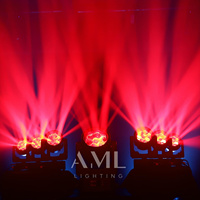 IP65 7x60W LED Wash Luz con cabezal móvil 7PCs 60W RGBW Zoom Bee Eye Effect Iluminación para exteriores Luces de concierto de escenario impermeables