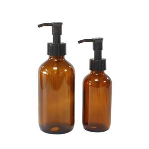 Nouveau Vide 100ml 200ml Transparent Ambre Verre Shampooing Pompe Bouteille Cosmétique Emballage pour Cosmétiques Paquet - Product Image 5