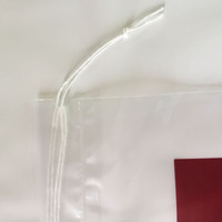Pochette à cordon en plastique LDPE transparente, imprimée en gravure avec logo personnalisé, pour le stockage de rouleaux de polissage, recyclable