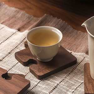 Sous-verres en bois modernes et simples, isolants thermiquement, pour bureaux, bars et décoration d'ambiance domestique – Vente en gros - Product Image 3