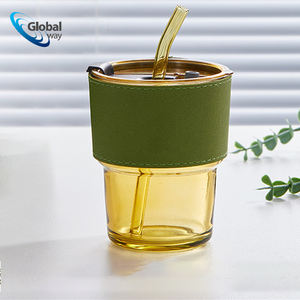 Ensemble cadeau 3 pièces, bouteille d'eau en verre <span class=keywords><strong>avec</strong></span> paille, parapluie pliable anti-UV, serviette <span class=keywords><strong>de</strong></span> <span class=keywords><strong>bain</strong></span>, coffret cadeau personnel haut <span class=keywords><strong>de</strong></span> gamme - Product Image 2