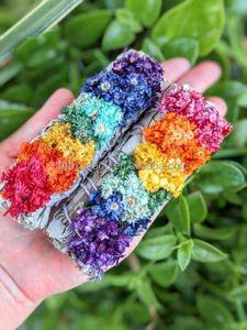 Juego de 7 Chakras de salvia blanca orgánica personalizadas, conjunto de flores para regalo, hecho a mano - Product Image 2