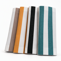 Tissu en polypropylène oléfinique à rayures nautiques pour sièges de bateau et coussins de pont marin, textile d'extérieur 320 g/m²