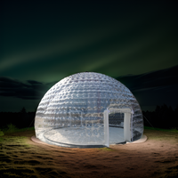 Tentes gonflables transparentes imperméables de dôme de tente de partie d'igloo à vendre