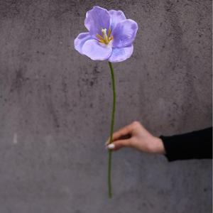 Serie Morada, <span class=keywords><strong>Flor</strong></span> Artificial de Seda de Tallo Único, Rosa Hortensia, Accesorios para Arreglos Florales, Decoración para Bodas, Hogar y Eventos - Product Image 6