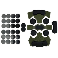 Coussinets de casque tactique en mousse à mémoire de forme interne, coussin de protection, système de doublure et accessoires