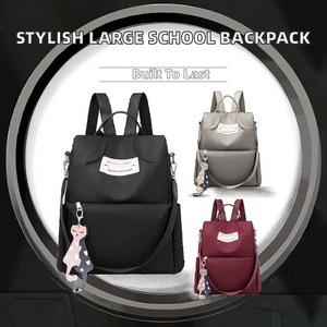 Fashionable <b>Large</b> Capacity Oxford Cloth Waterproof Polyester Lining Zipper Anti-Theft <b>Backpack</b> for Students - Product Image 2