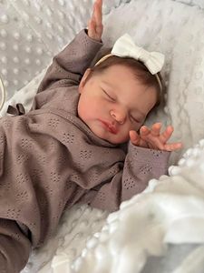 Barato caliente 19 pulgadas recién nacido tamaño ya terminado Bebe silicona Real Reborn Baby Doll para niñas niño niños Juguetes - Product Image 6