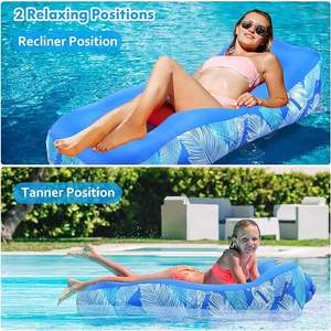 Chaise longue gonflable avec tente pare-soleil, canapé gonflable imperméable, chaise de camping, hamac pour la randonnée, la cour - Product Image 2