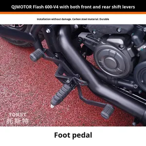 Pour QJmotor <span class=keywords><strong>Flash</strong></span> 600 : Repose-pieds avant et arrière, levier de vitesses en acier au carbone, levier de changement de vitesse, remplacement précis et <span class=keywords><strong>direct</strong></span>. - Product Image 6