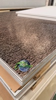 Panneau mural en placage de bois de bambou carbonisé 1220 x 2440 mm, aspect marbre métallique, panneau de fond de haute qualité