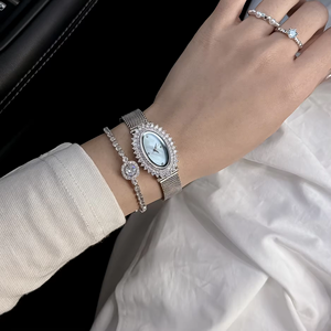 Luxury <b>Vintage</b> Quartz <b>Watches</b> for Women High quality Dial Water Resistant Wedding Diamond Waterproof <b>Watches</b> for <b>Lady</b> - Product Image 5