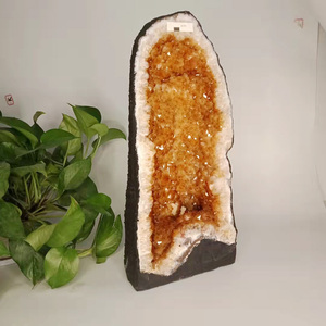 Offre Spéciale pierres de quartz naturelles géode en cristal brut <span class=keywords><strong>grande</strong></span> améthyste Citrine géode décoration en cristal - Product Image 2