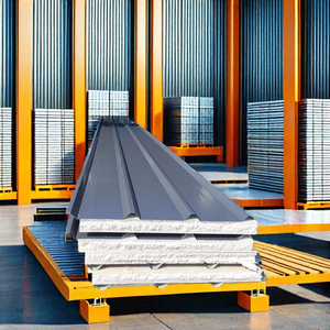 Không thấm nước PU cách điện EPS <span class=keywords><strong>Polystyrene</strong></span> bọt bánh sandwich mái tấm cho mái nhà tấm giá - Product Image 1