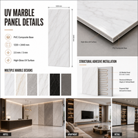 Panneau mural en PVC effet marbre, panneau de plafond en fibre de carbone brillant, placage bois WPC 3D imperméable, résistant aux UV, pour intérieur.