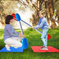 Gladiator Jousting Yard Game Kit PVC Accessoires de combat gonflables pour enfants Garçons et filles Sports de plein air et divertissement