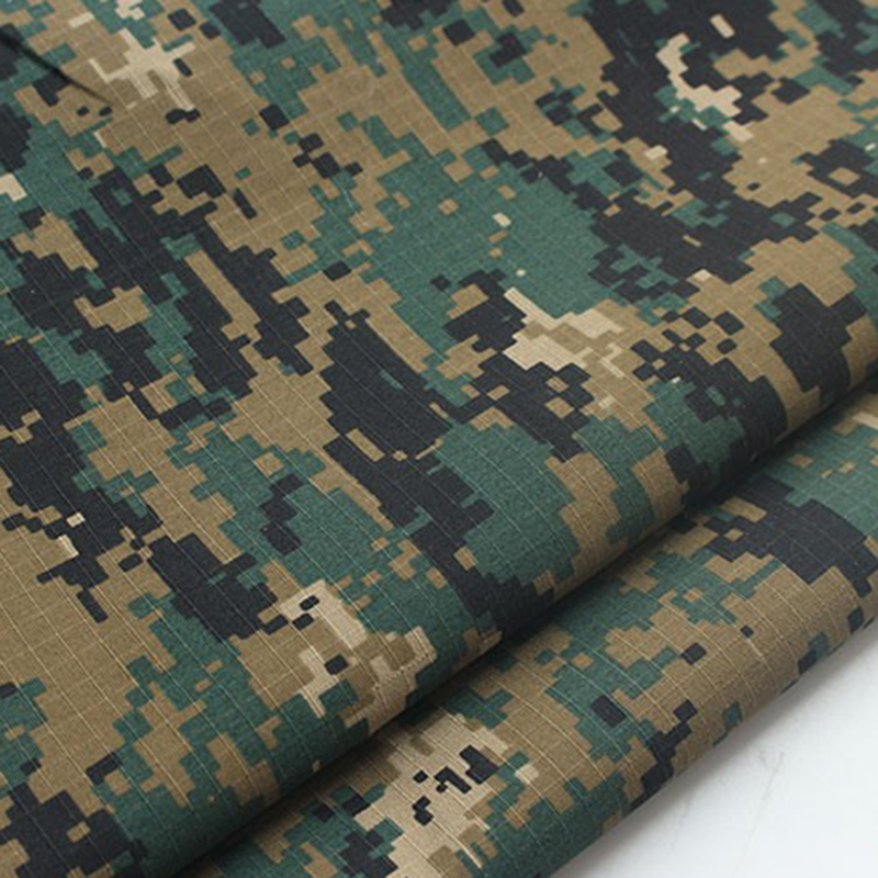 Нейлон/хлопок 50/50 Ripstopl армия США Лесной Камуфляж цифровая печать морской узор ткань для военной формы