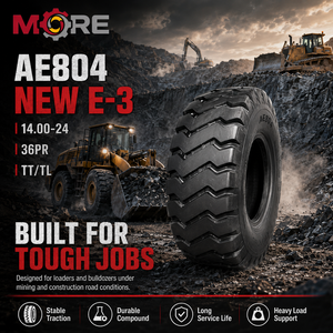 Pneu de nivellement routier haut de gamme, résistant à l'usure, pneu OTR à châssis renforcé, pneu pour engins de chantier - Product Image 4