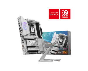 Carte mère de jeu MPG B850 EDGE TI WIFI toute neuve, socket <span class=keywords><strong>AM5</strong></span>, 4xDDR5 UDIMM, prise en charge des processeurs R9000/8000, carte mère d'ordinateur - Product Image 2