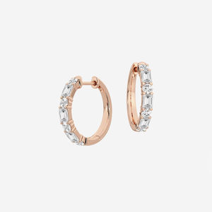 ต่างหูห่วงเพชรเม็ดใหญ่ 1 1/3 กะรัต แบบผสมเพชรเลี้ยงในห้องปฏิบัติการ ระยิบระยับสวยงาม หรูหรา คุณภาพเยี่ยม เหมาะสำหรับผู้หญิงในงานแต่งงาน - Product Image 1