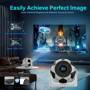 Proiettore Smart JY360 con Design a Pallone da <span class=keywords><strong>Calcio</strong></span>, Android 13, 720P, Supporto 4K, WiFi6, Cinema Portatile, Home Theater - Product Image 5