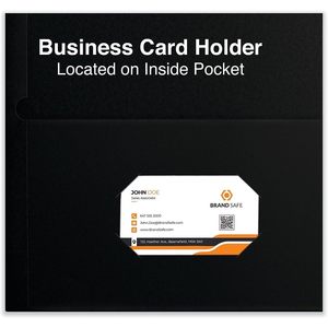 UNV56616 Universal 11 Pulgadas X 8.5 Pulgadas Portafolio Negro de Cuero Repujado con 2 Bolsillos, 25 Unidades por Caja, Accesorio para Carpeta de Archivos - Product Image 4