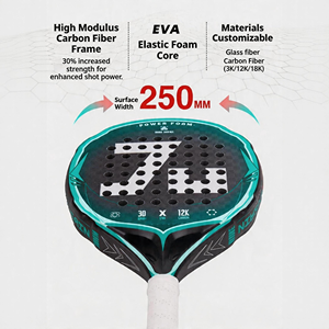 Raqueta <span class=keywords><strong>de</strong></span> Pádel <span class=keywords><strong>de</strong></span> Fibra <span class=keywords><strong>de</strong></span> Carbono 12K, Forma <span class=keywords><strong>de</strong></span> Diamante/Lágrima, Alto Rendimiento, Personalizable, Venta al Por Mayor - Product Image 5