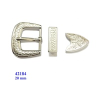 Ensemble de 3 pièces avec boucles pour chaussures, pièces en métal personnalisé, style occidental