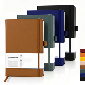 Free Sample Notebook Custom <b>Planner</b> Promotional A5 Dotted Journals Notebook Leather Hardcover Notebook with Embossed logo - Product Image 1