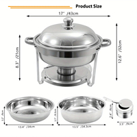 Hotel- & Restaurant-Catering-Ausrüstung Edelstahl-Chafing-Dish Buffet-Set Warmhaltebehälter für Speisen
