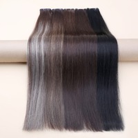 Extensions de cheveux vierges Genius Weft à double trame, cuticules alignées, 100 % cheveux humains bruts, balayage, 24-26 pouces, vente en gros