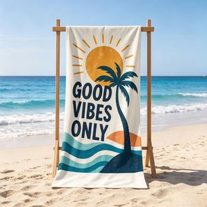 Cadeaux promotionnels avec impression de logo personnalisé, événement professionnel, serviette de plage personnalisable - Product Image 1