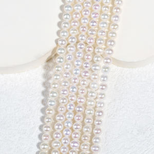 Perles d'eau douce de haute qualité de la marque Wenchi, Chine, lumière intense, forme bouton naturelle, petites, semi-finies, en vrac, pour bijoux DIY - Product Image 3