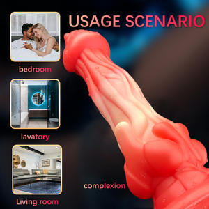 Tưởng tượng người ngoài hành tinh quái vật con chó động vật Knot dildo mềm Silicone squirting hậu môn Đồ chơi tình dục với hút mạnh mẽ cup bán buôn cho người lớn - Product Image 3