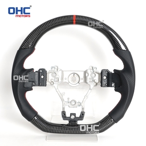 Volante in Vera Fibra di Carbonio con LED per <span class=keywords><strong>Subaru</strong></span> <span class=keywords><strong>STI</strong></span> <span class=keywords><strong>WRX</strong></span> S209 2015-2020 con Indicatore di Cambio LED, Magazzino USA - Product Image 3