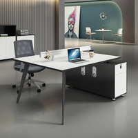 Set di Sedie da Ufficio Minimaliste e Moderne, Scrivanie a Forma di Barra Liberamente Combinabili in PVC; Scrivanie Creative; Ufficio