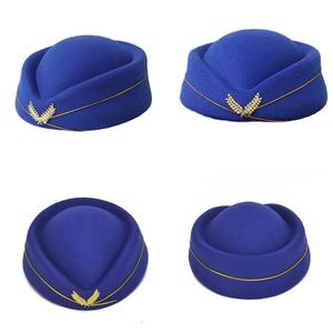 Gorra de Fieltro Personalizada al por Mayor para Azafatas, Elegante Sombrero Profesional para Mujer, Accesorios de Disfraces de Cosplay - Product Image 2