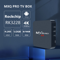 Boîtier TV Ott MXQ PRO à Bas Prix, Bonnes Performances, 2 Go RAM, 16 Go ROM, Android 7.1, Firmware 4K Upscaling