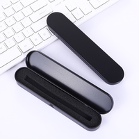 Étui à stylos en métal personnalisé avec logo, vente en gros d'usine, boîte en étain bon marché pour le bureau et les étudiants