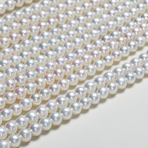 Collier de perles d'eau douce naturelles Aurora de 5-6 mm, perles de riz petites, en vrac, pour la fabrication artisanale semi-finie, vente en gros à Zhuji - Product Image 4