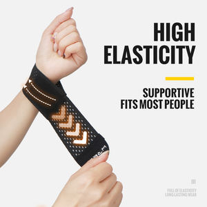 צמידי יד קלים מתכווננים של מותג WRELS, תומכי כושר עם חורי רשת, צמידי יד אלסטיים בלחץ - Product Image 4