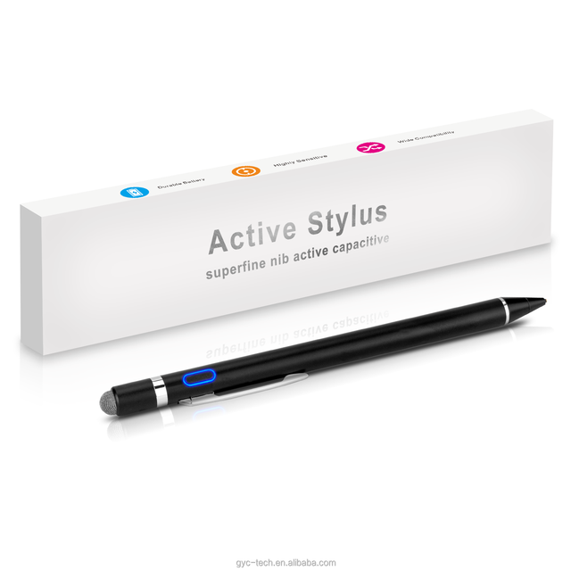 2 in 1 Tip Design Button Control High Precision Universal Stylus Pen for Apple Mobile Phone Tablet for Android Touch Pen