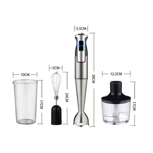 Blender Tangan 800W 3 Dalam 1, Blender Pencukur Telur Pencincang Stik